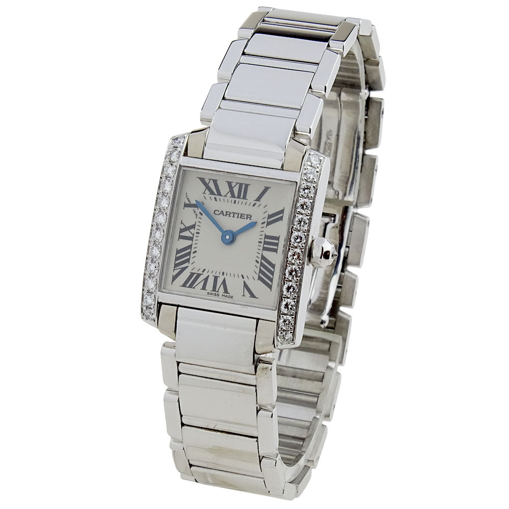 Cartier Tank Francaise 18ct White Gold WE1002SE