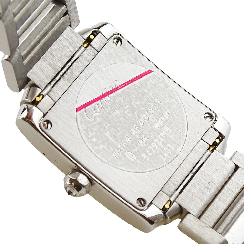 Cartier Tank Francaise 18ct White Gold WE1002SE