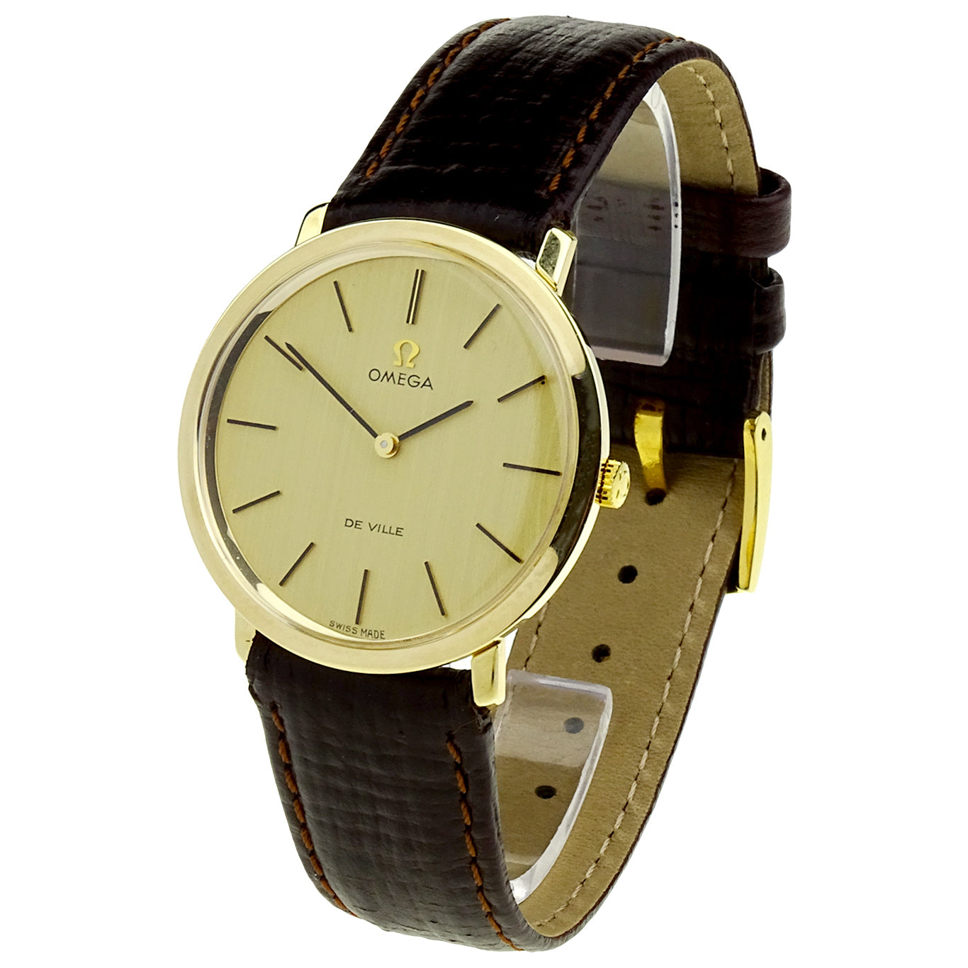 Omega De Ville Vintage 9ct Gold Mechanical