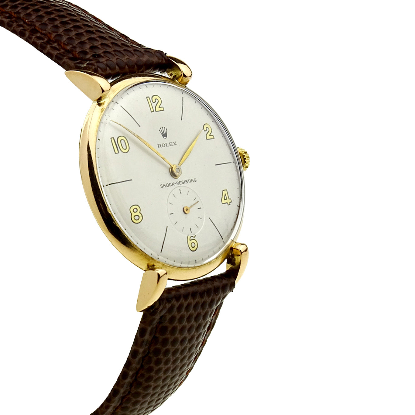 Rolex Shock-Resisting Vintage 18k Gold Mechanical