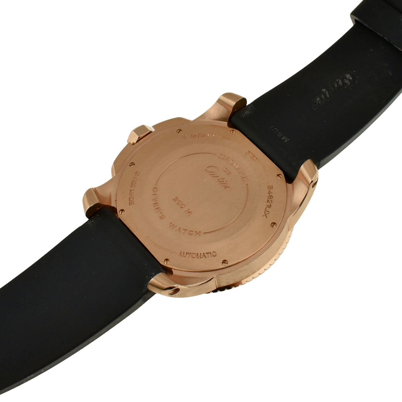 Cartier Calibre De Cartier Diver 18k Rose Gold W7100052