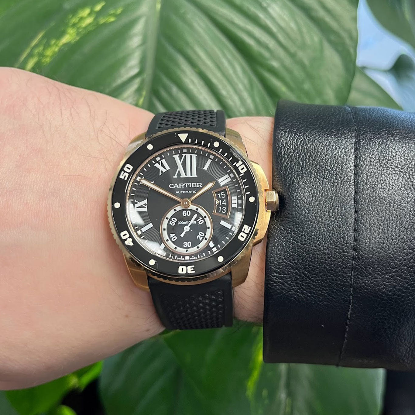 Cartier Calibre De Cartier Diver 18k Rose Gold W7100052