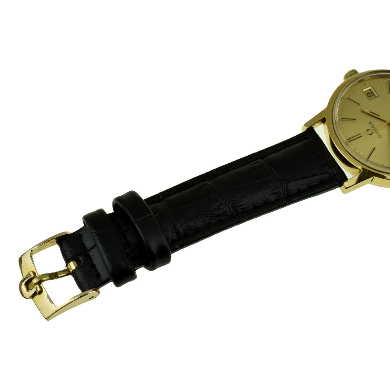 Omega Geneve Gold Plate Mechanical Wristwatch