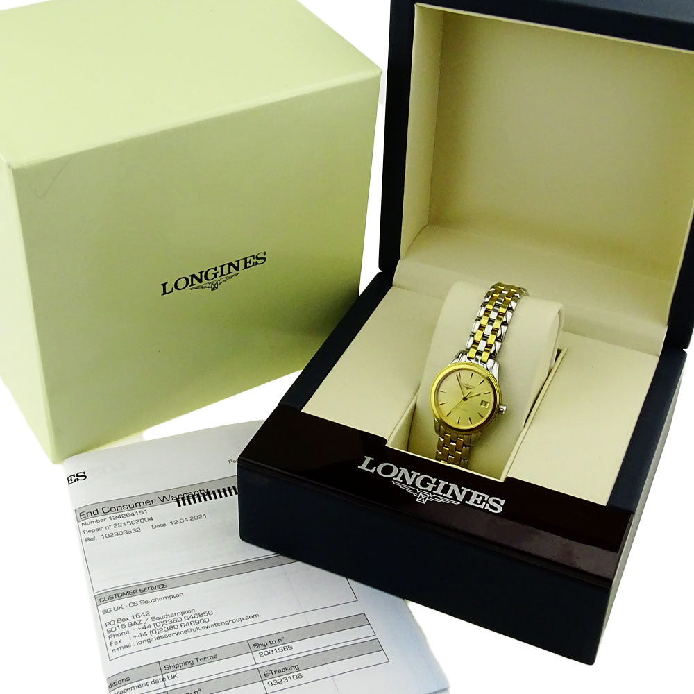 Longines Lady Flagship Steel and Gold Automatic L4.274.3.32.7