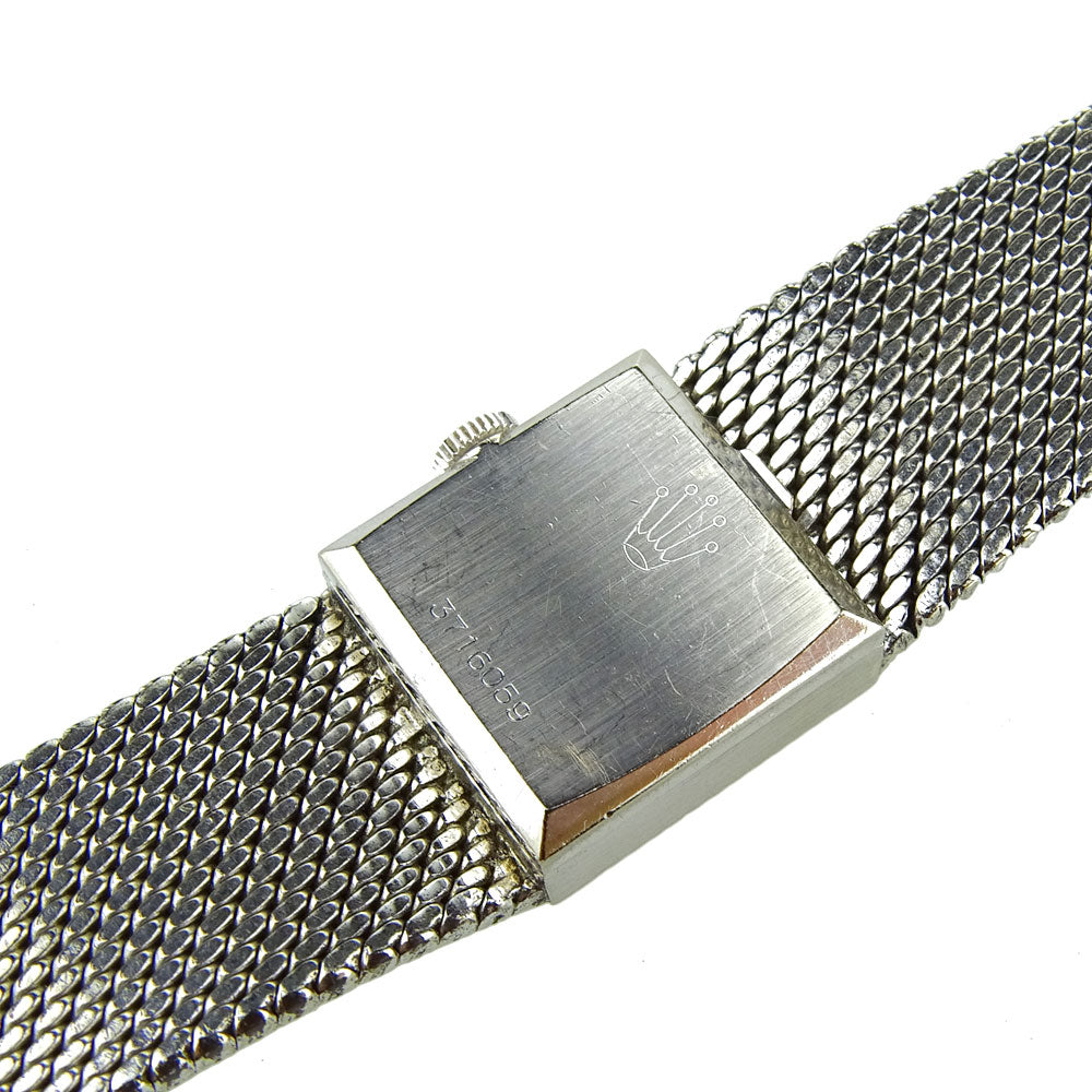Rolex Precision 18k White Gold Ladies Vintage Wristwatch
