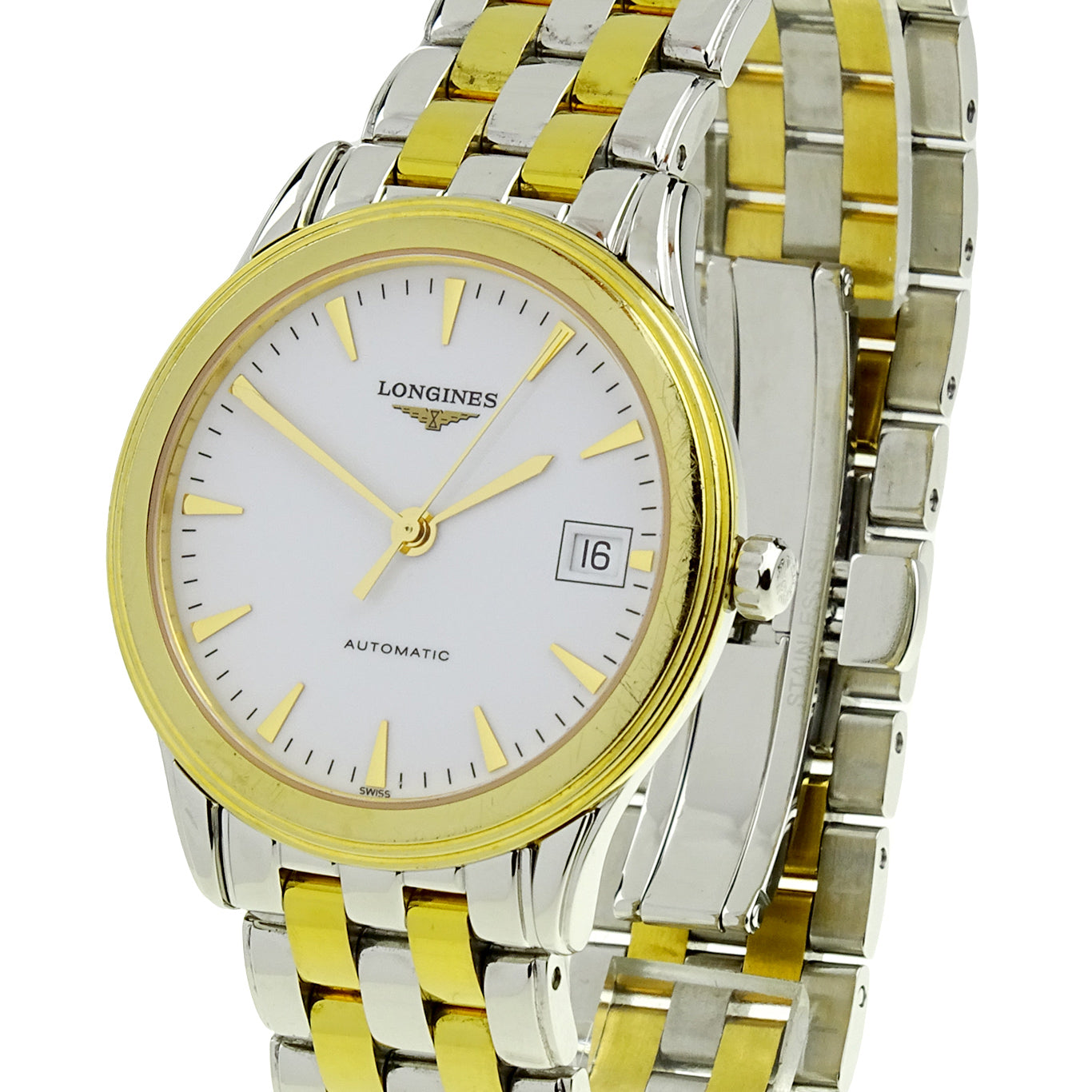 Longines Flagship Steel &amp; Gold Automatic L4.774.3.22.7