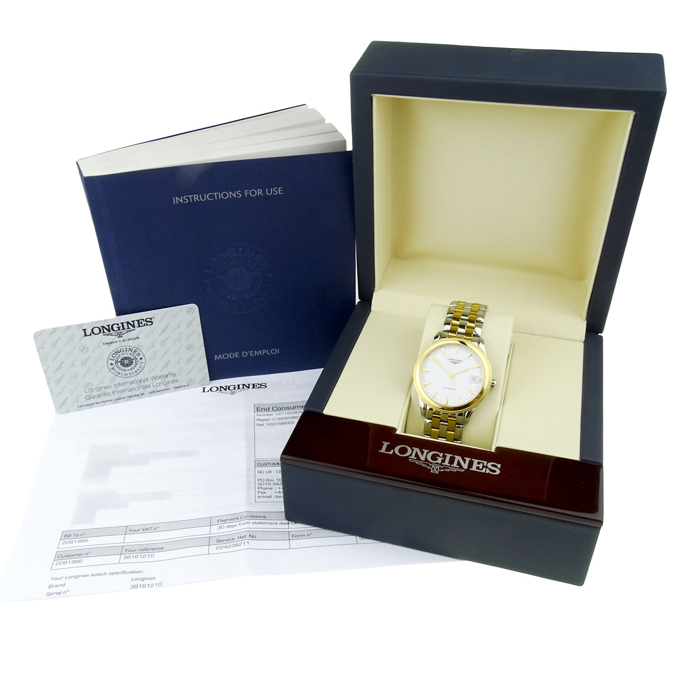 Longines Flagship Steel &amp; Gold Automatic L4.774.3.22.7