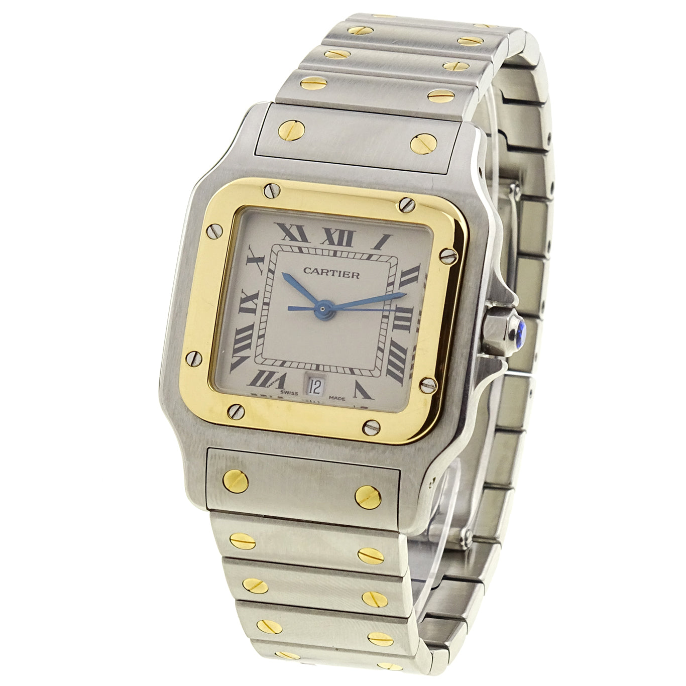 Cartier Santos Galbee Steel &amp; Gold Quartz 1566