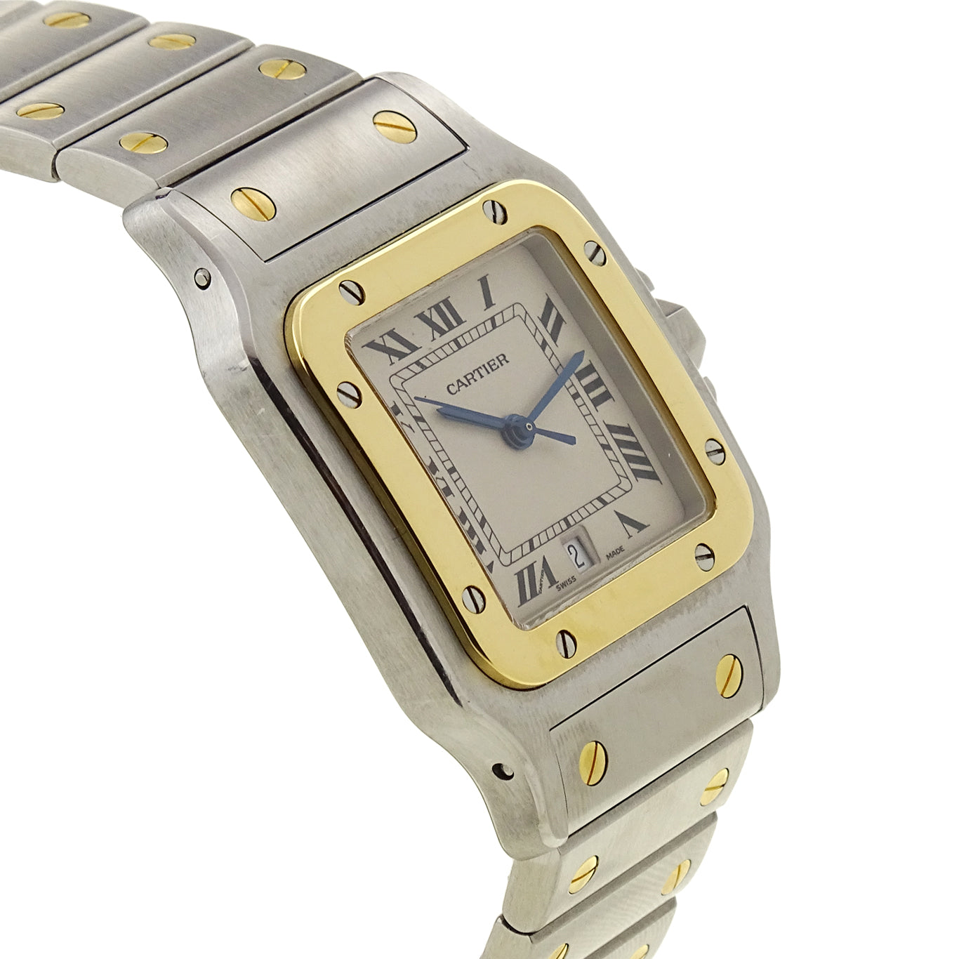 Cartier Santos Galbee Steel &amp; Gold Quartz 1566