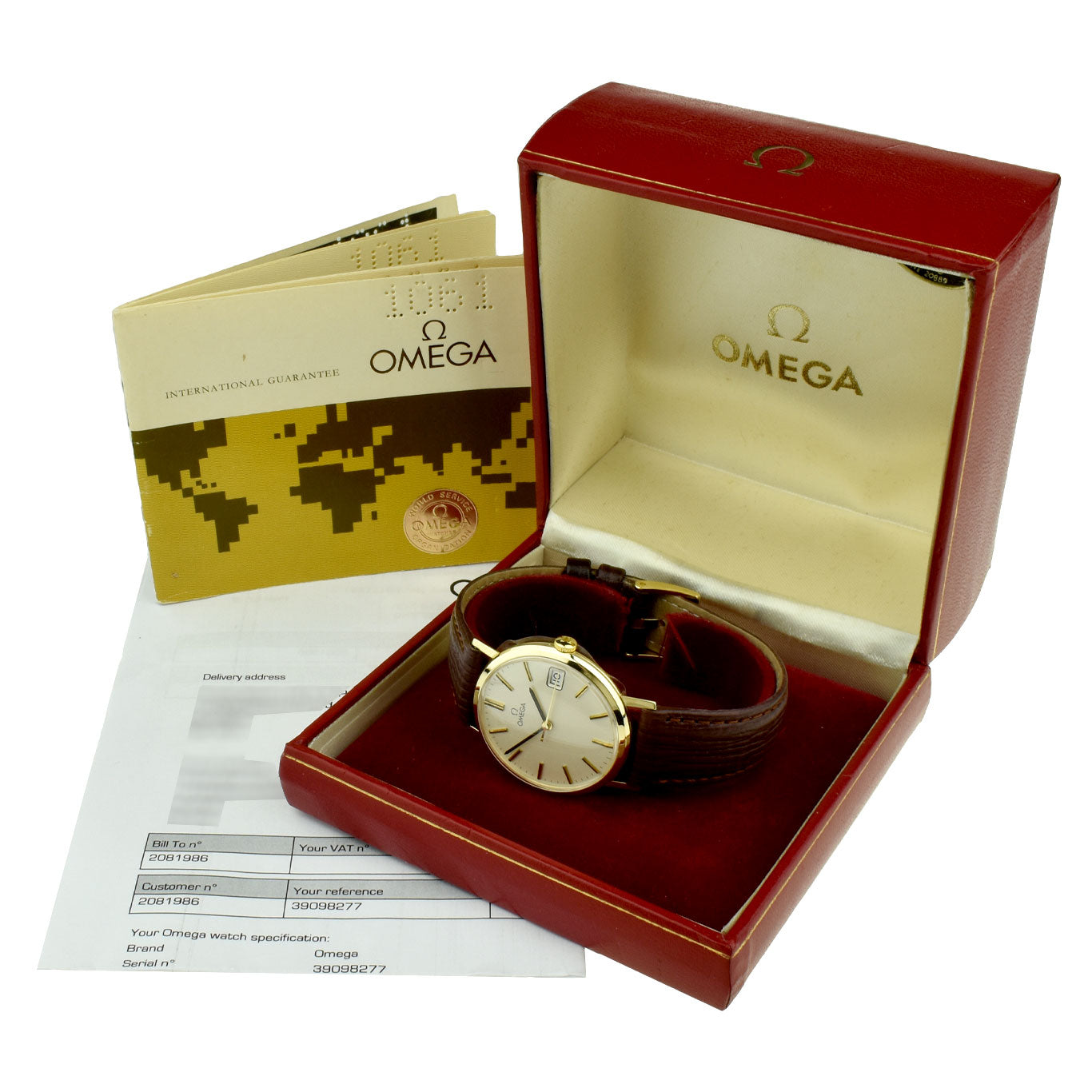 Omega Vintage 9ct Gold Mechanical