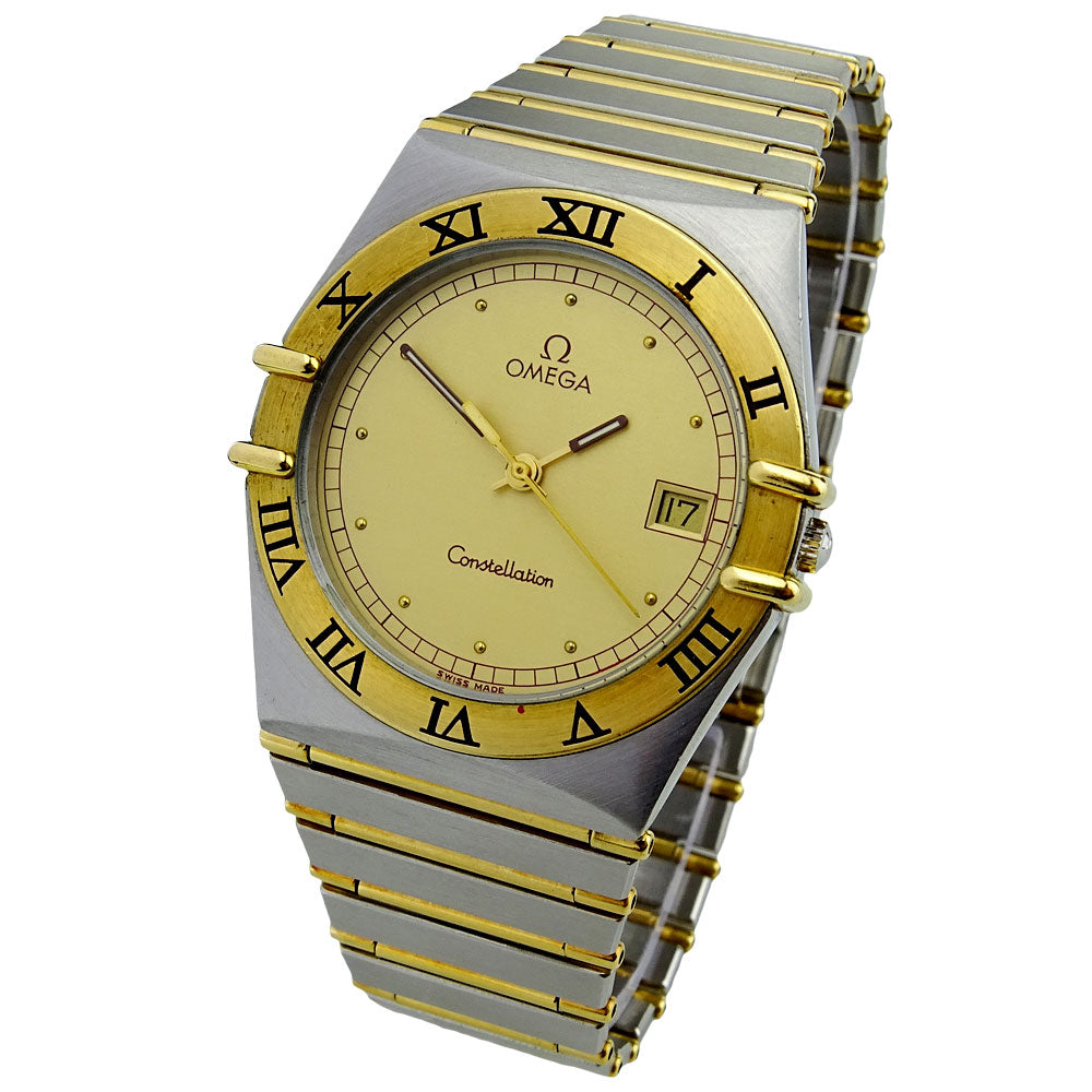Omega Constellation Steel and Gold Quartz 396.1070