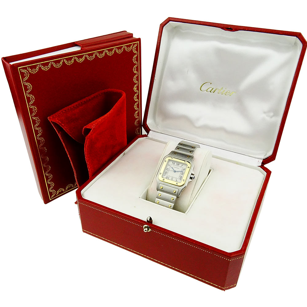 Cartier Santos Galbee Steel &amp; Gold Quartz W20011C4