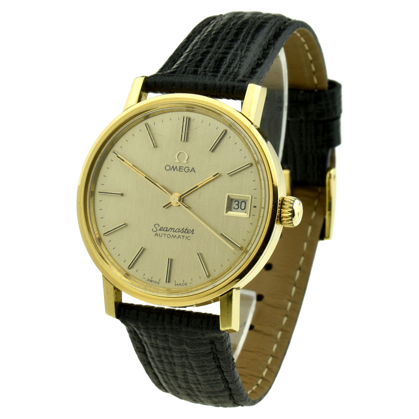 Omega Vintage Gold Plate Automatic Wristwatch