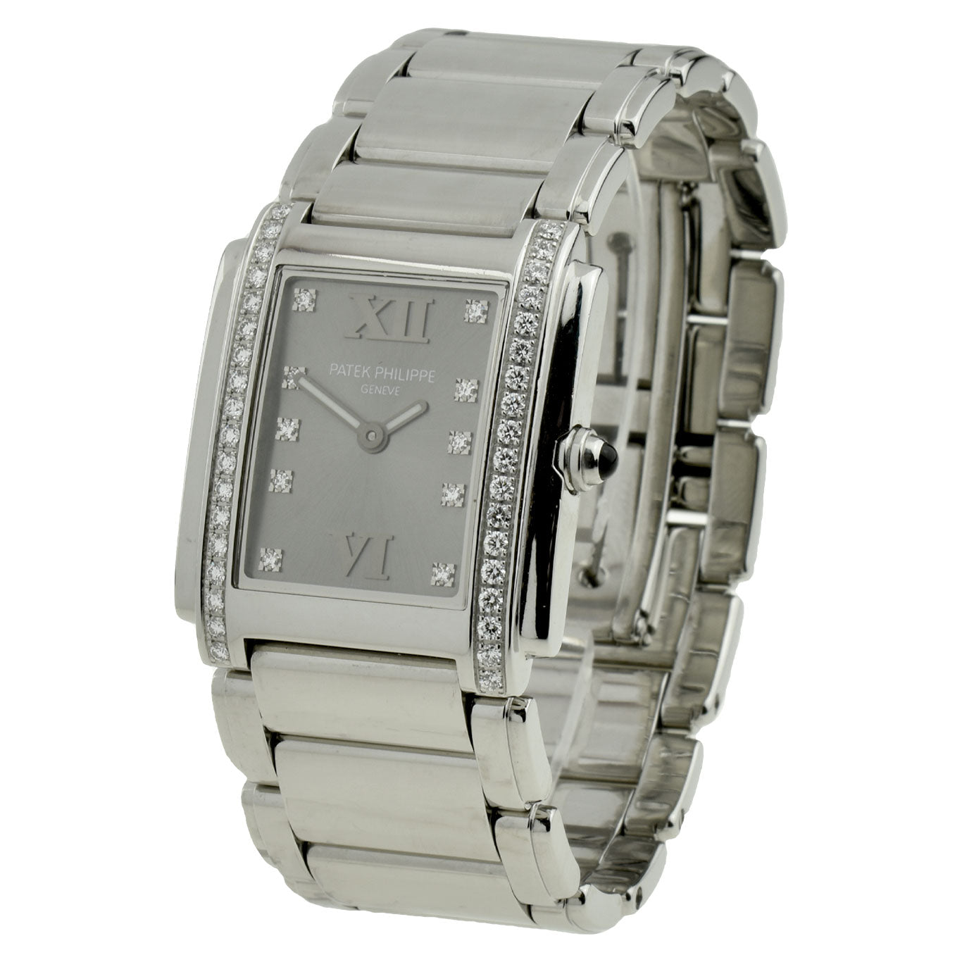 Patek Philippe Twenty-4 Stainless Steel Diamond Set Quartz 4910/010