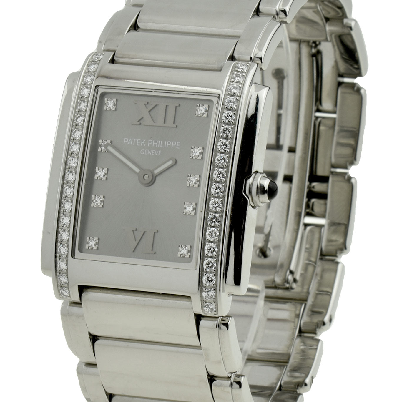 Patek Philippe Twenty-4 Stainless Steel Diamond Set Quartz 4910/010