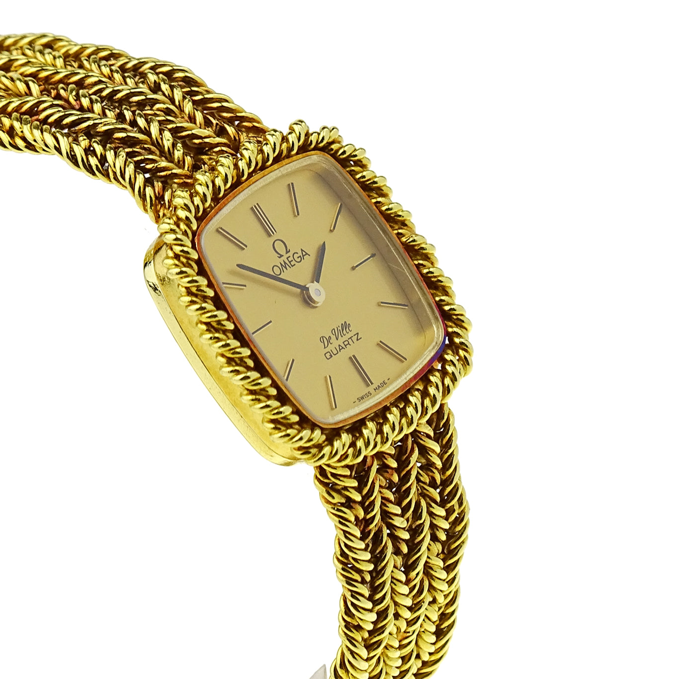 Omega Ladies De Ville 18ct Gold Quartz Wristwatch