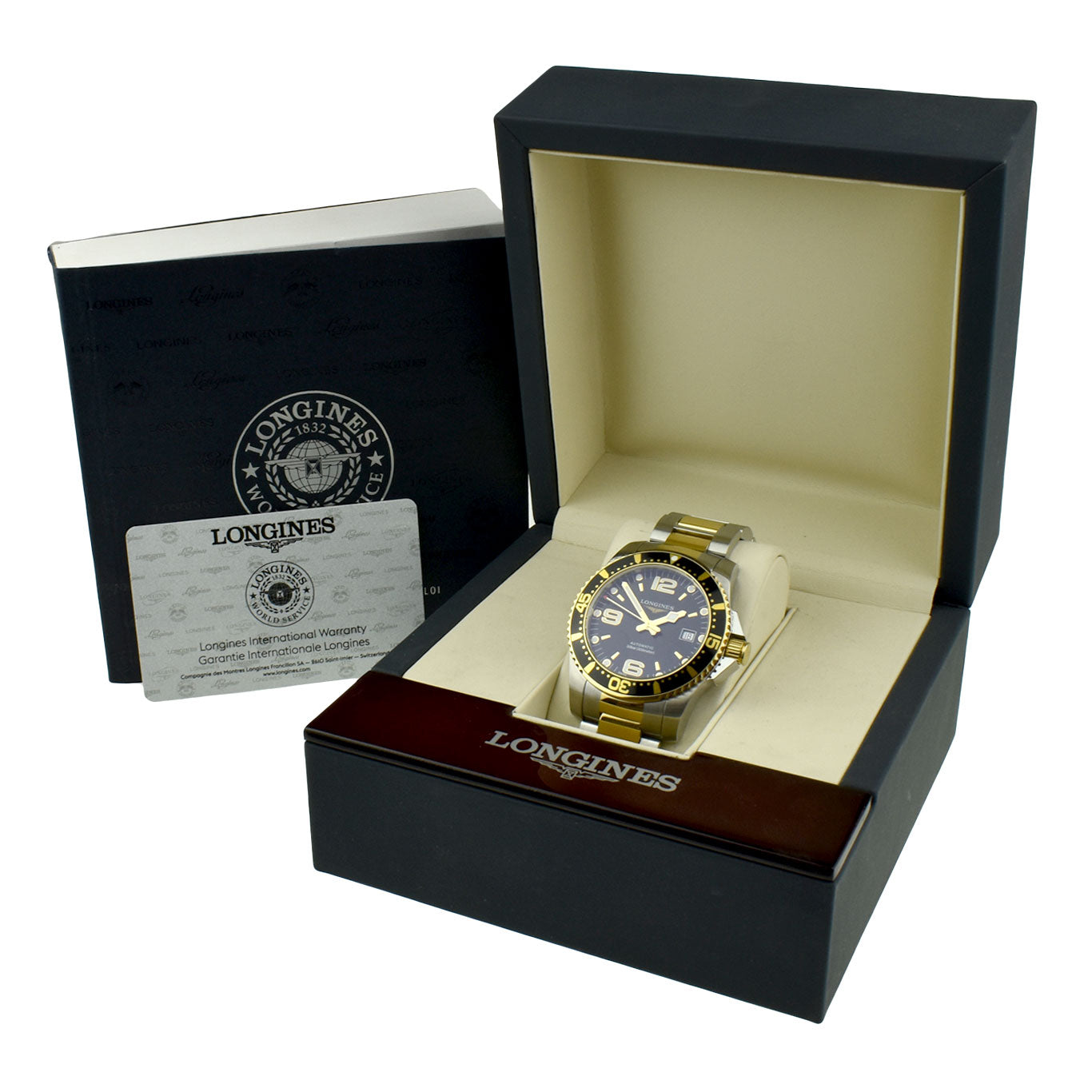 Longines Hydro Conquest Steel &amp; Gold Automatic L3.742.3.56.7
