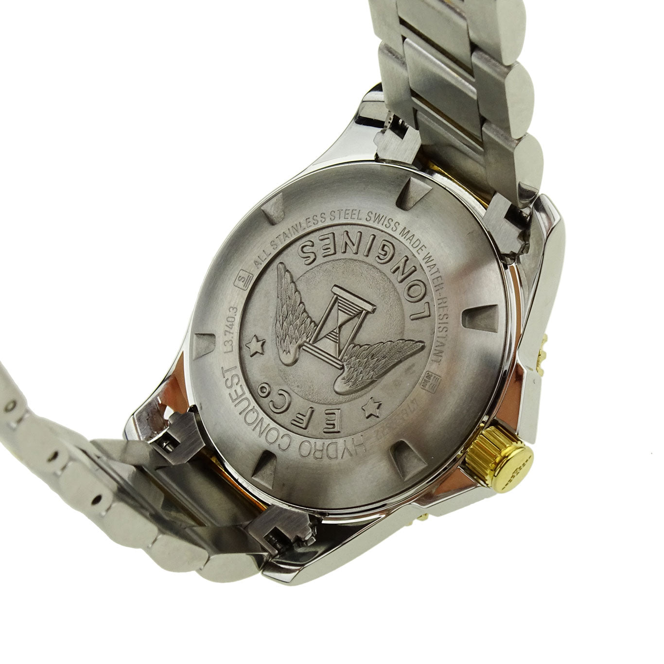 Longines Hydro Conquest Steel &amp; Gold Quartz L3.740.3.96.7