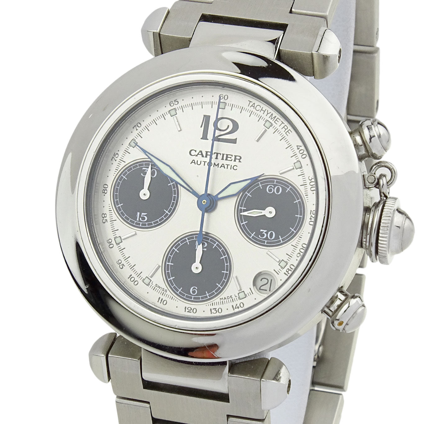 Cartier Pasha C Stainless Steel Automatic W31048M7