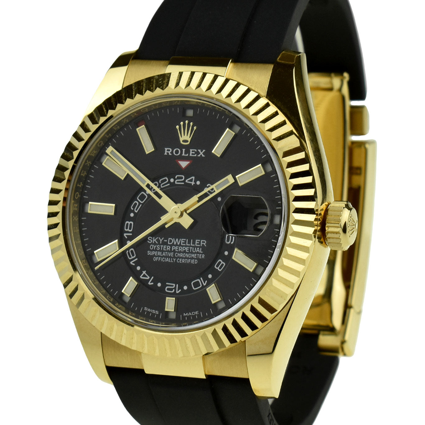 Rolex Sky-Dweller 18ct Gold Oysterflex 326238