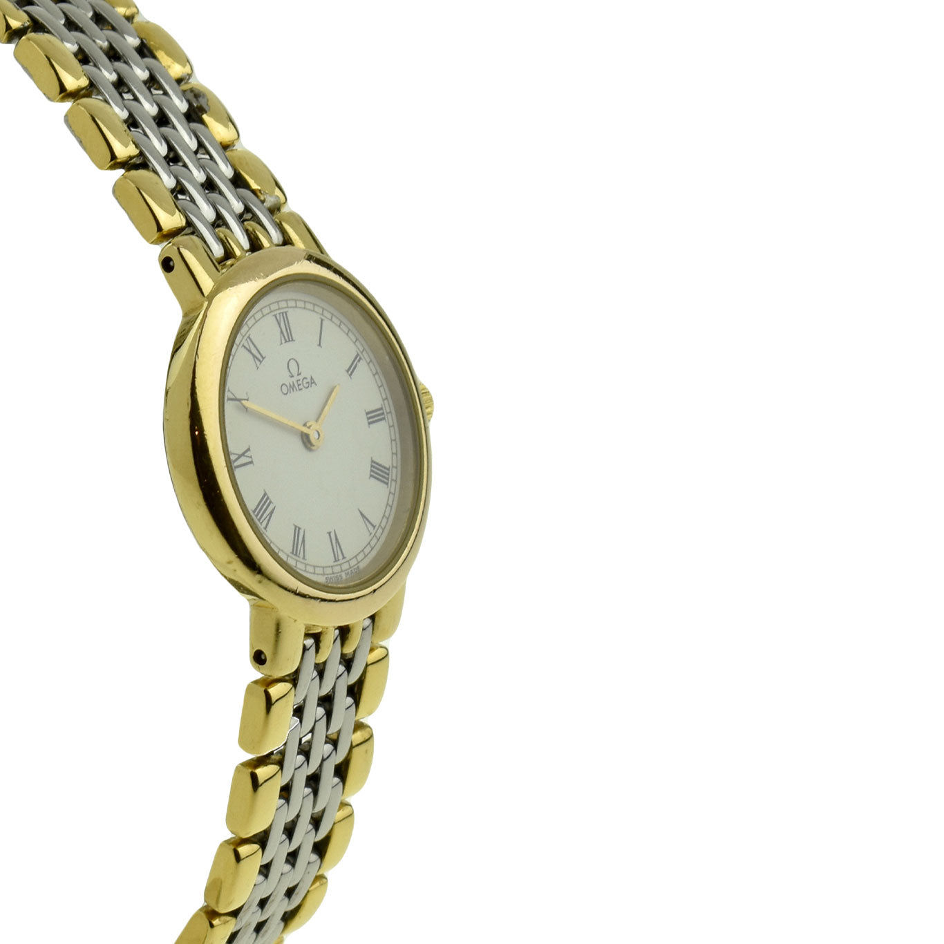 Omega De Ville Steel &amp; Gold Plate Quartz 6360.23.00