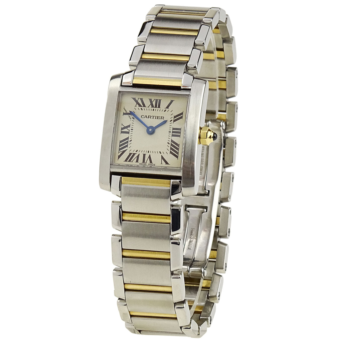 Cartier Tank Francaise Steel &amp; Gold Ladies W51007Q4