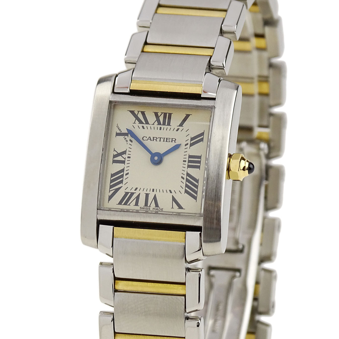 Cartier Tank Francaise Steel &amp; Gold Ladies W51007Q4