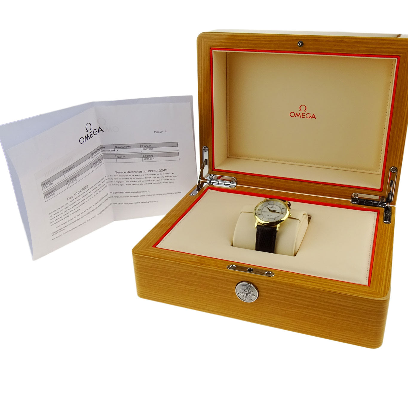 Omega De Ville Prestige 18ct Gold Quartz