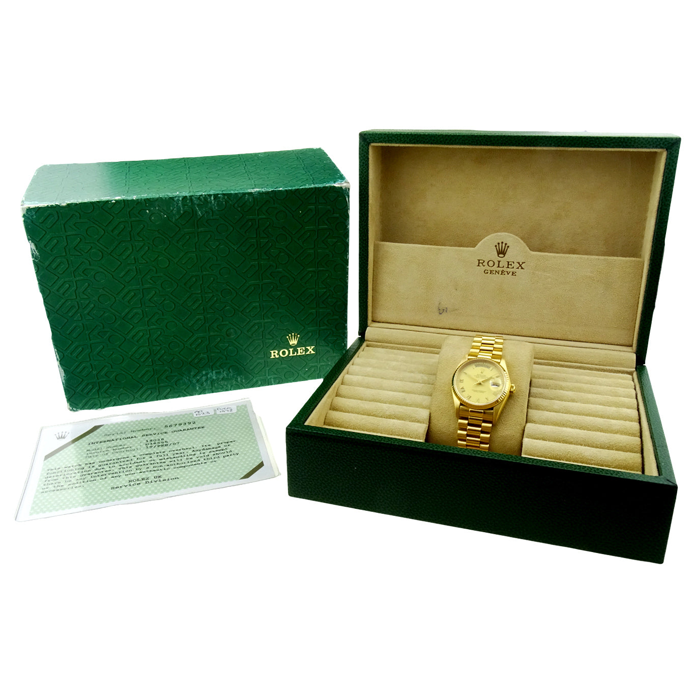Rolex Day-Date 18k Gold 18038