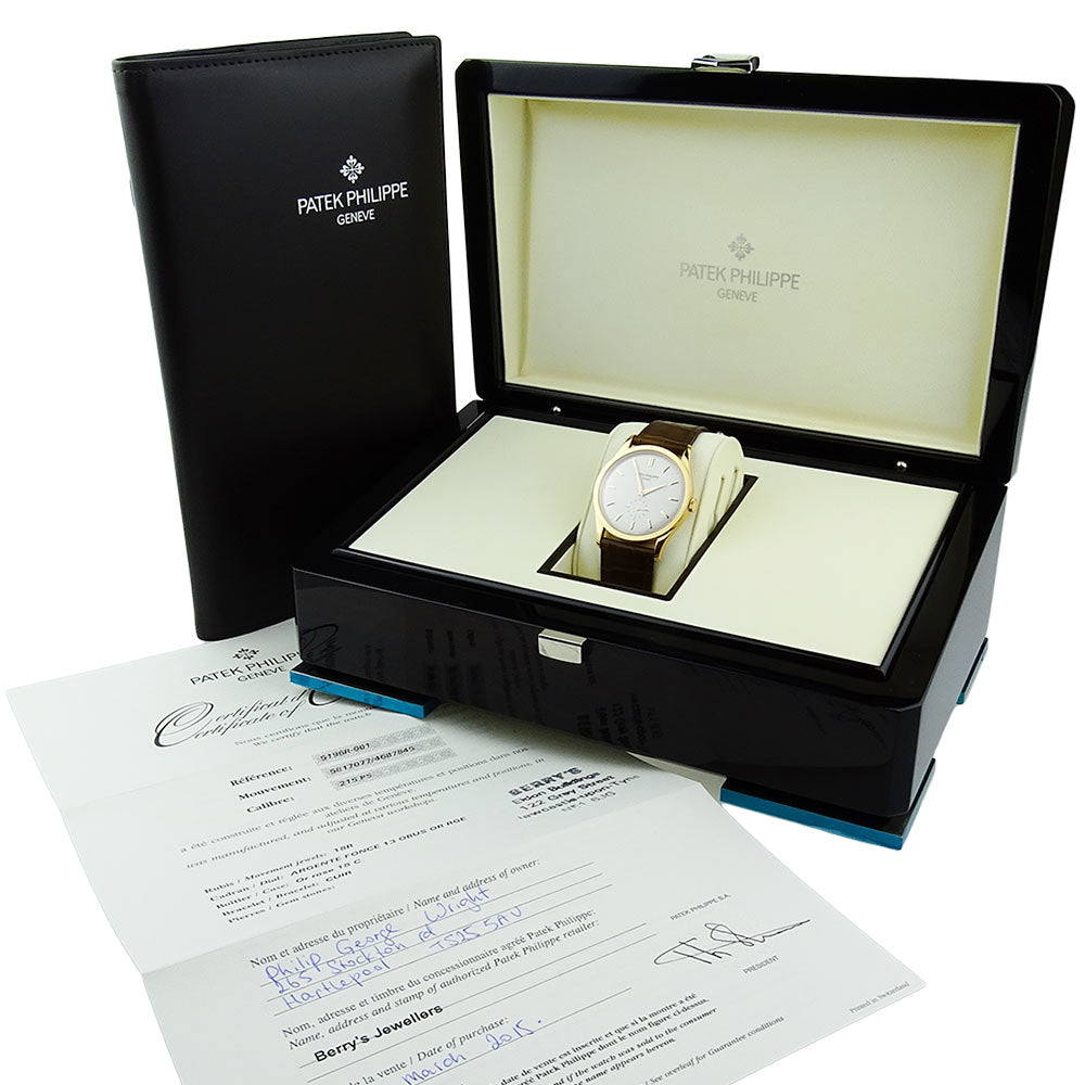 Patek Philippe 18k Rose Gold Calatrava Small Seconds 5196R-001