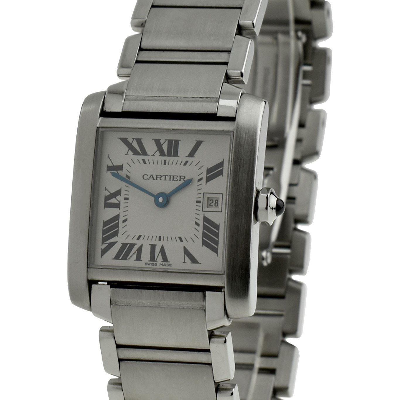 Cartier Tank Francaise Steel Mid Size Quartz W51011Q3