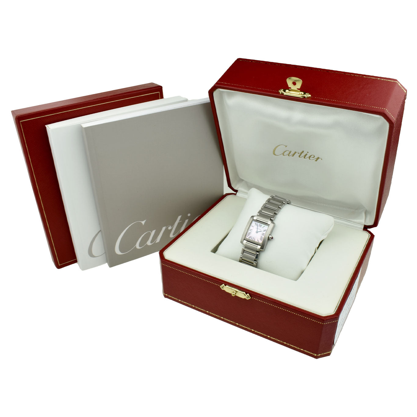 Cartier Tank Francaise Steel Ladies Wristwatch W51028Q3