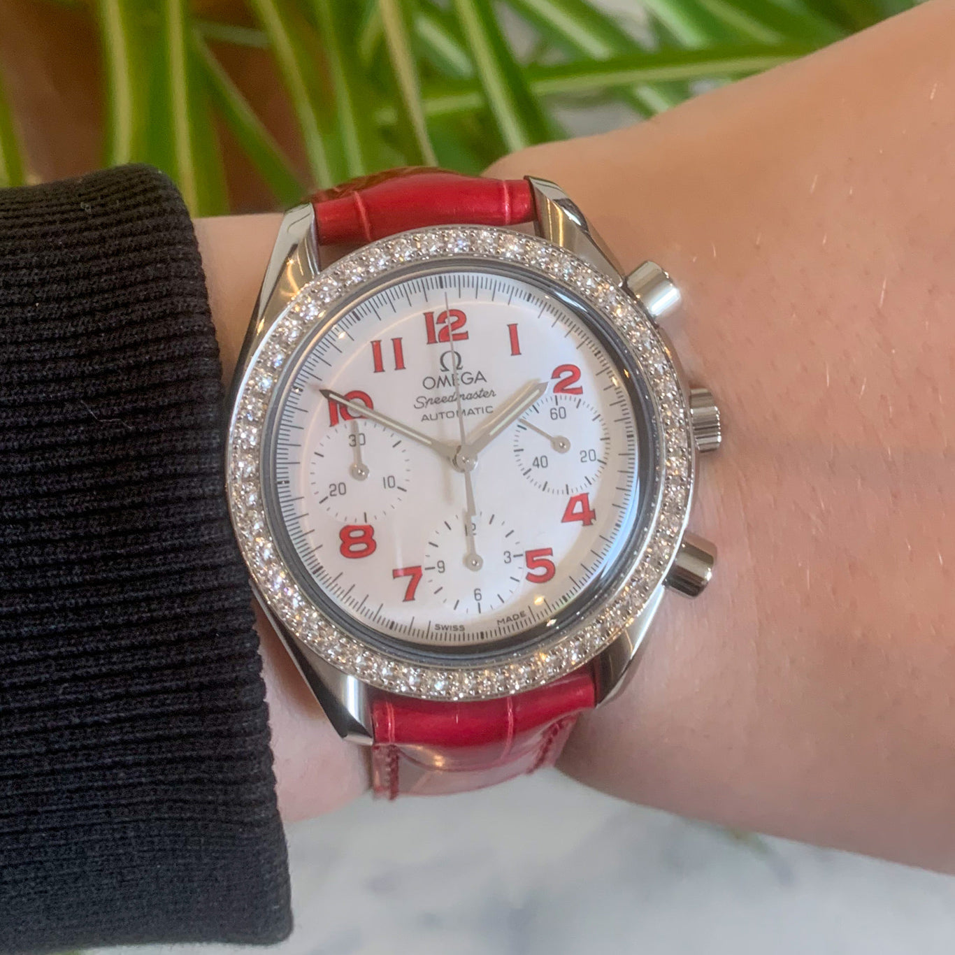 Omega Speedmaster 'Reduced' Diamond Set 3815.79.40