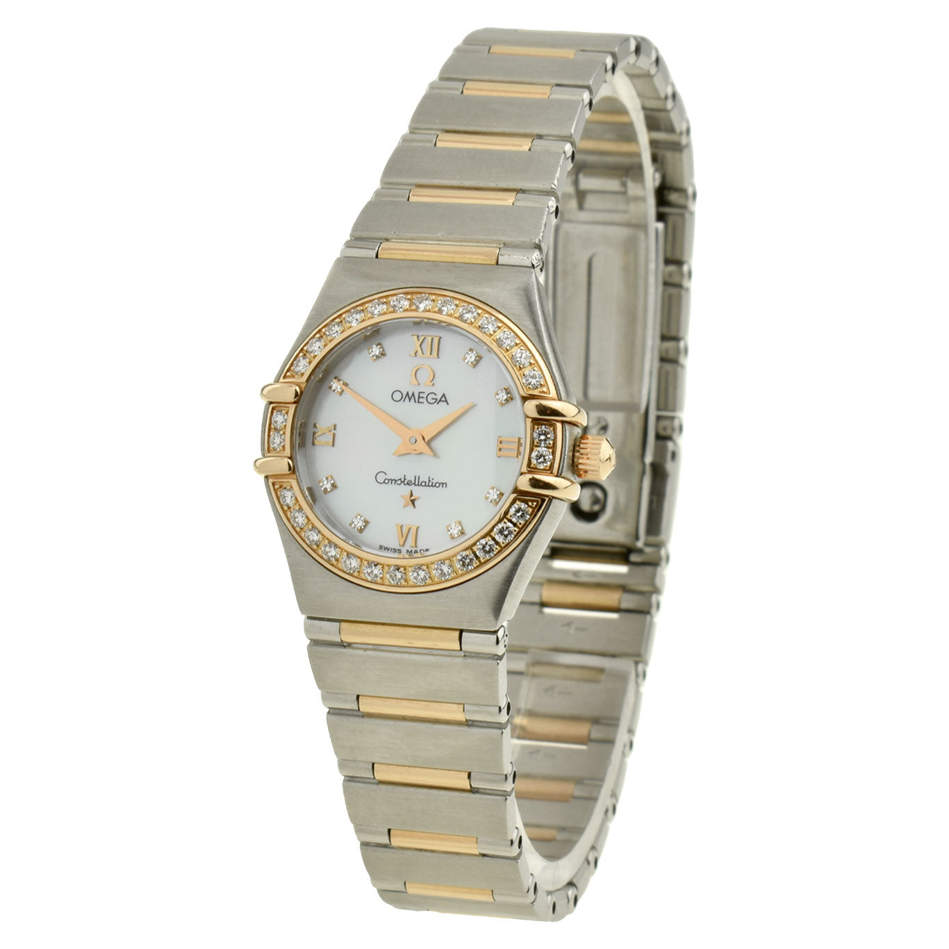 Omega Constellation Mini Steel &amp; Rose Gold Diamond Set 1360.76.00