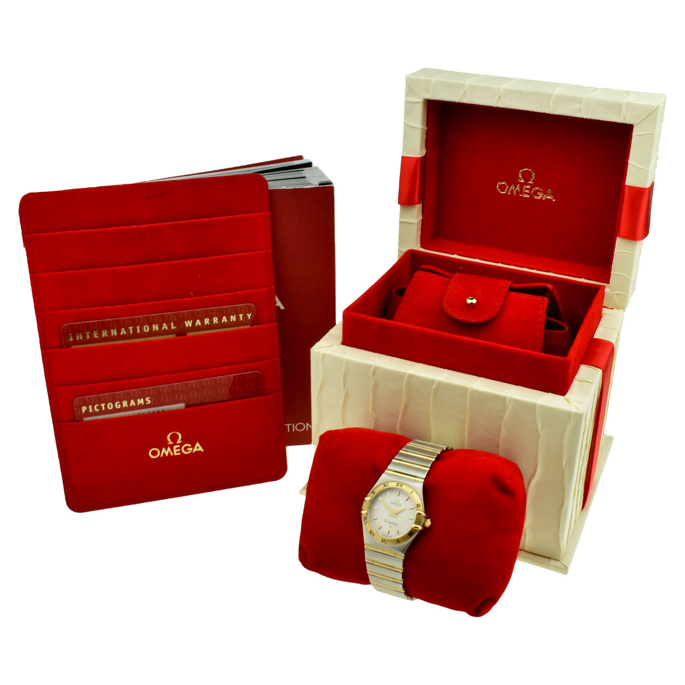 Omega Constellation Small Steel &amp; Gold Quartz 1272.30.00