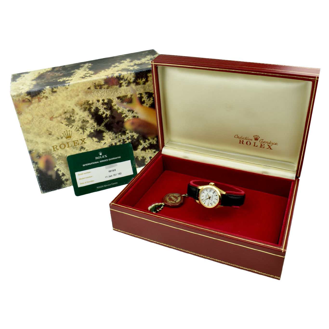 Rolex Lady Datejust Oyster Perpetual 18k Gold 6916/8