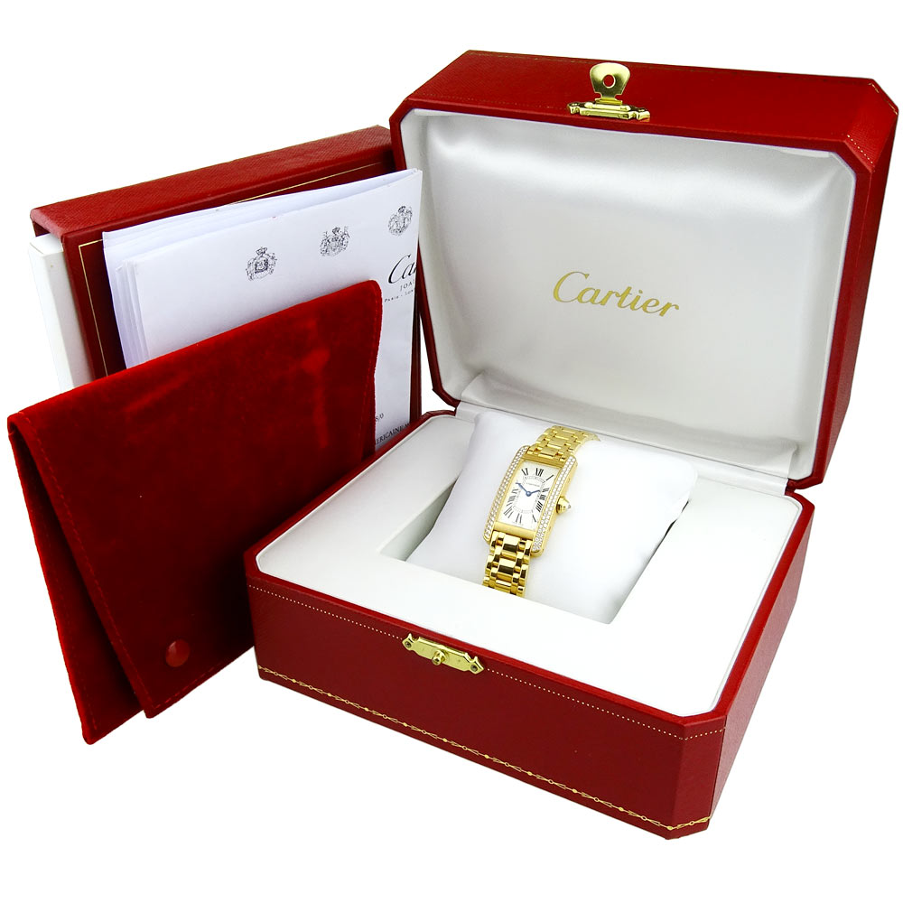 Cartier Tank Americaine 18ct Gold WB7012K2