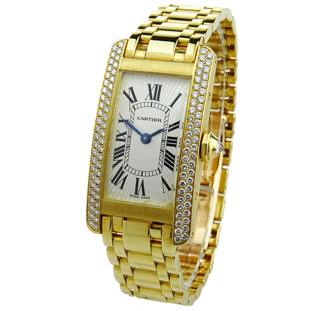 Cartier Tank Americaine 18ct Gold WB7012K2