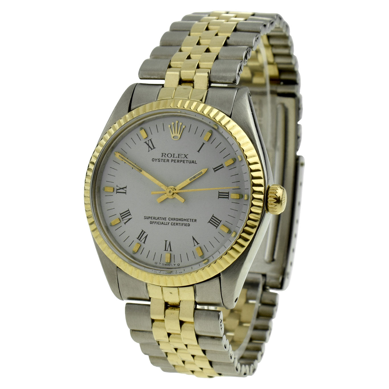 Rolex Oyster Perpetual Stainless Steel & Gold 5500 at Parkers Jewellers