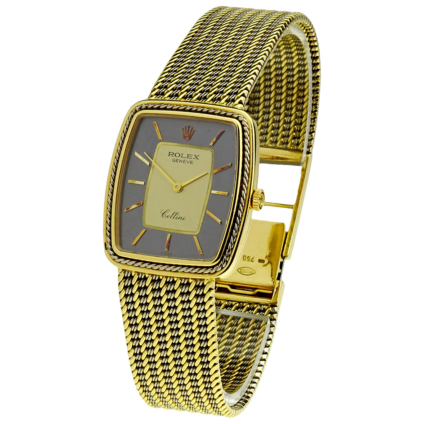 Rolex Cellini 18k White &amp; Yellow Gold Mechanical 4340