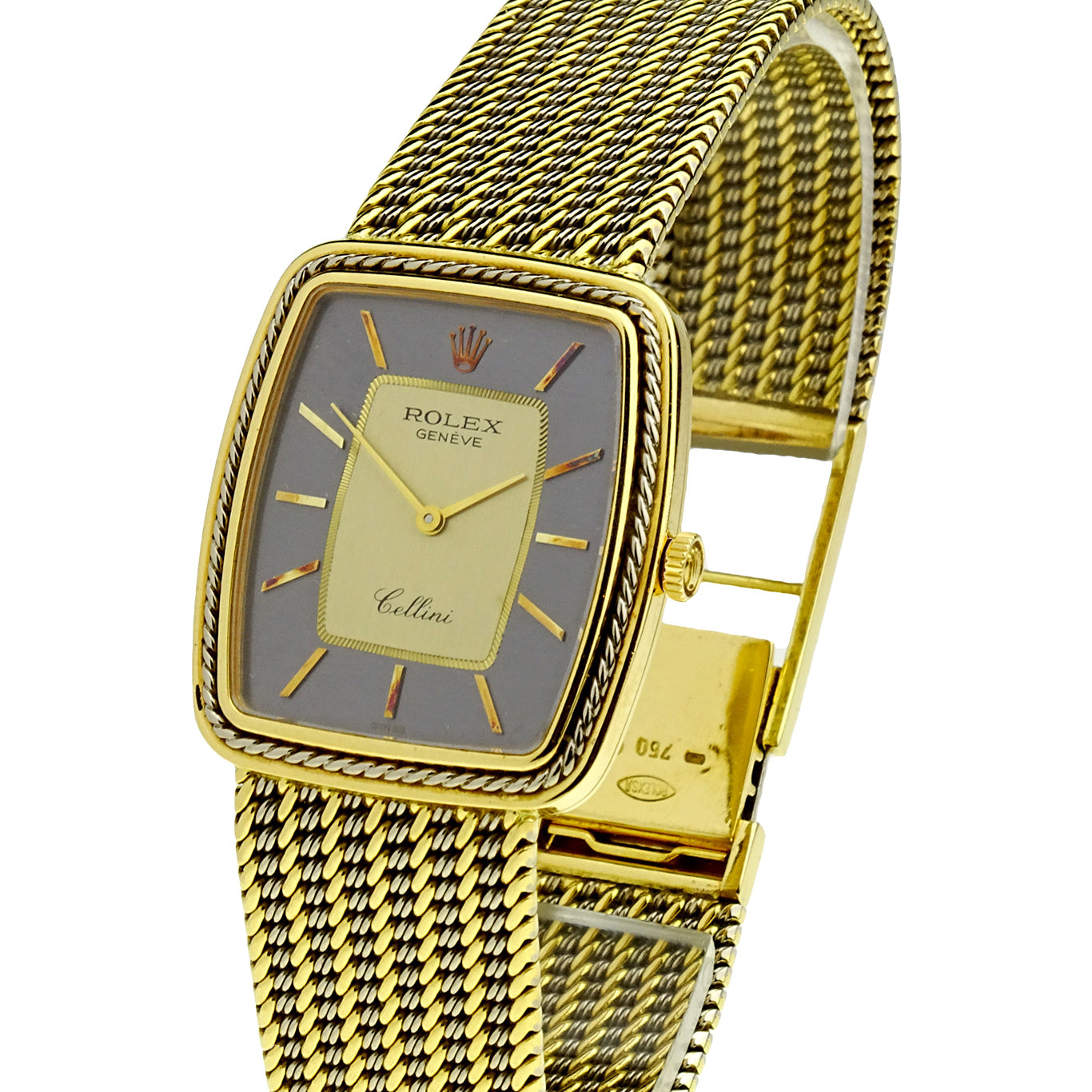 Rolex Cellini 18k White &amp; Yellow Gold Mechanical 4340