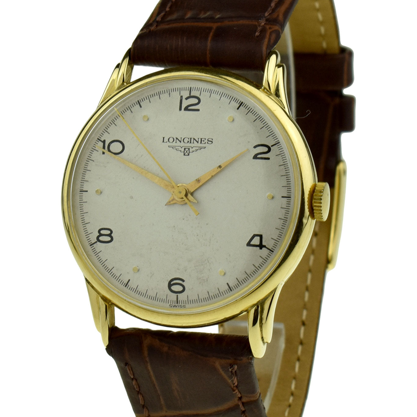 Longines Vintage 18ct Gold Mechanical Wristwatch