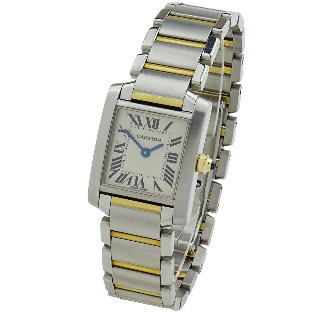 Cartier Tank Francaise Steel &amp; Gold Ladies W51007Q4