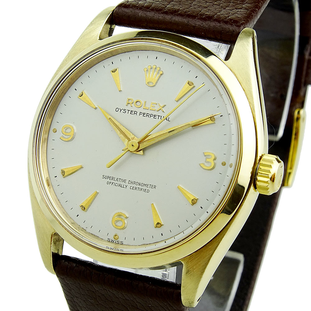 Rolex Oyster Perpetual 9ct Gold Vintage 1002