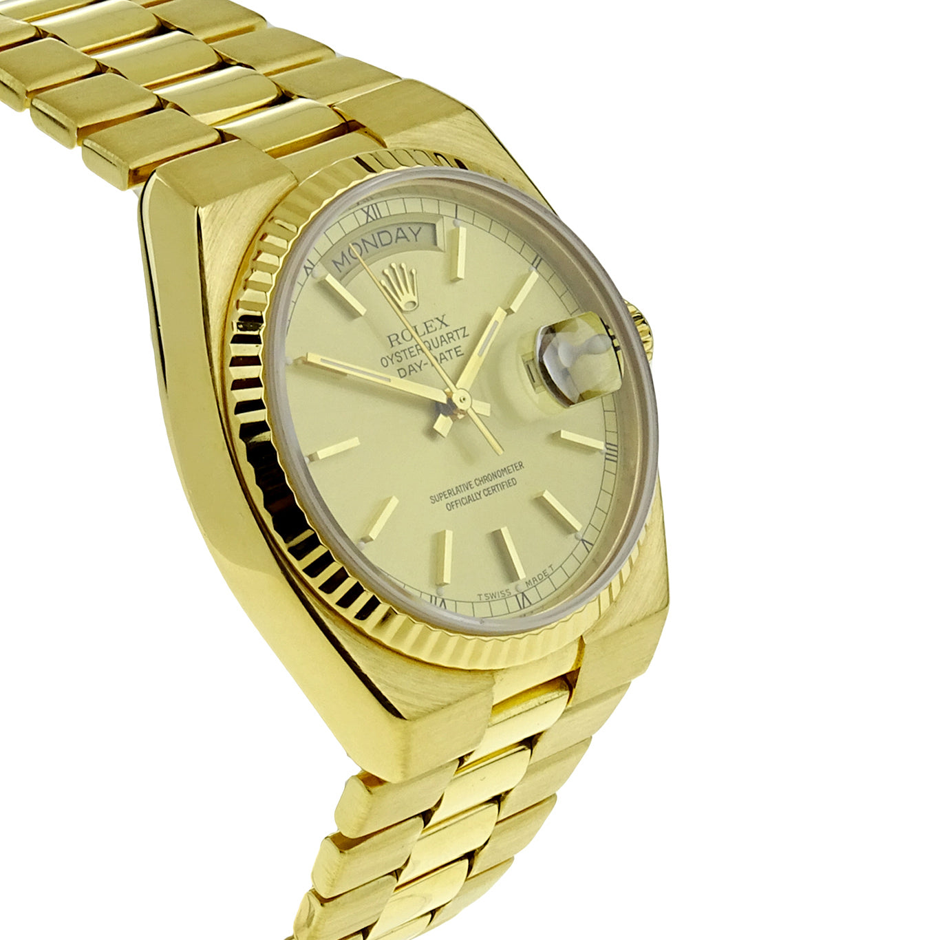 Rolex Day-Date Oysterquartz 18k Gold 19018