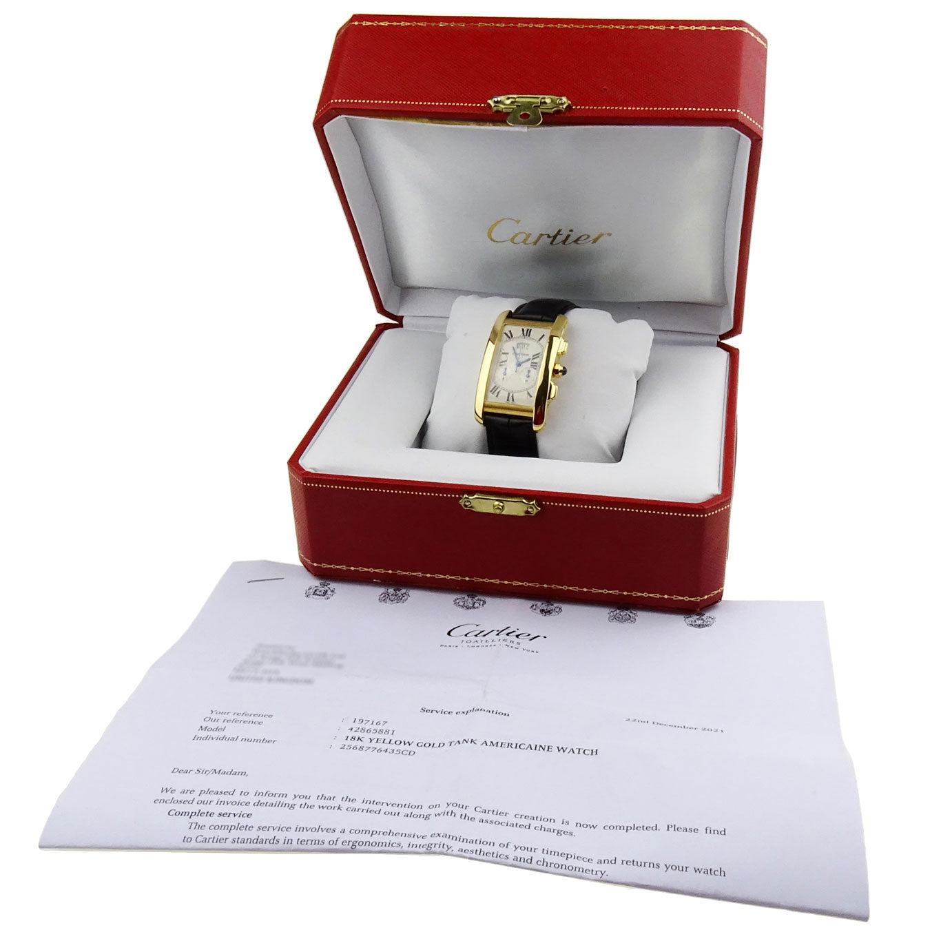 Cartier Tank Americaine 18ct Gold Chronograph W2605856