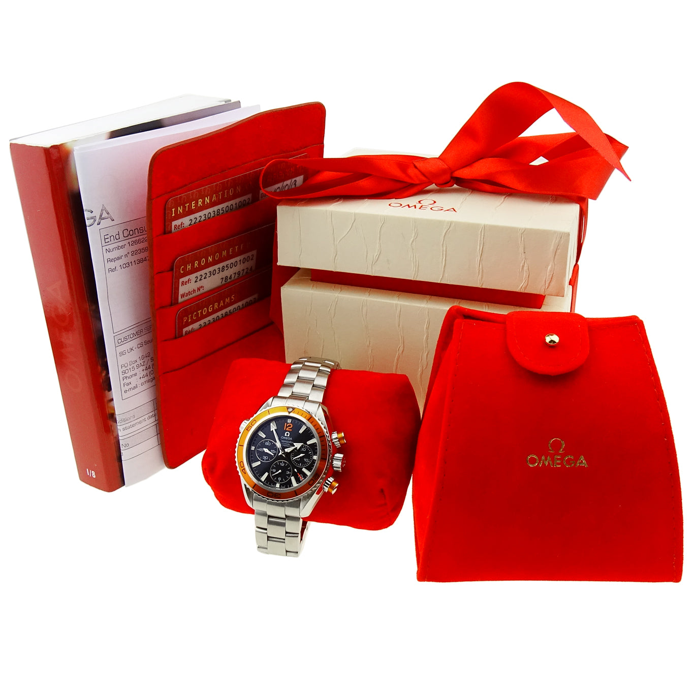 Omega Mid Size Seamaster Planet Ocean Chrono 222.30.38.50.01.002
