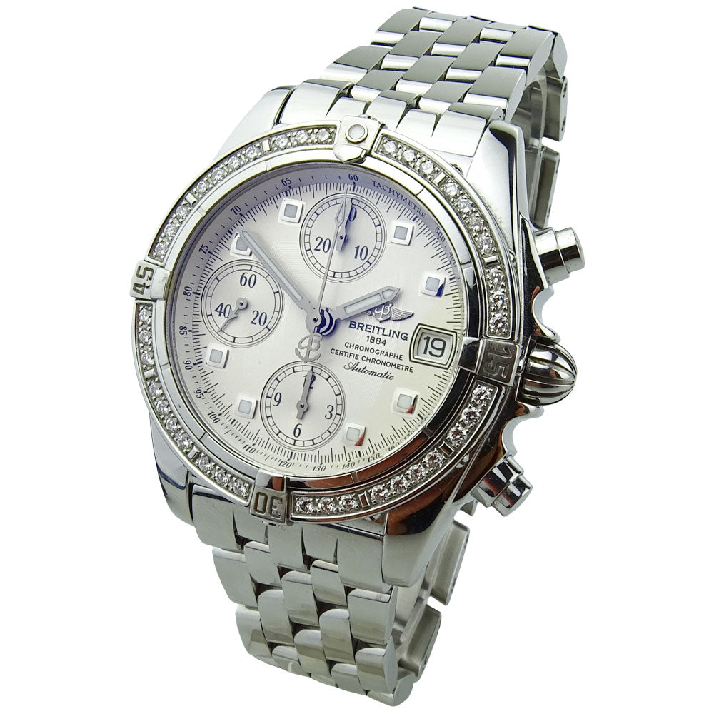 Breitling Chrono Cockpit Steel &amp; Diamond A13357