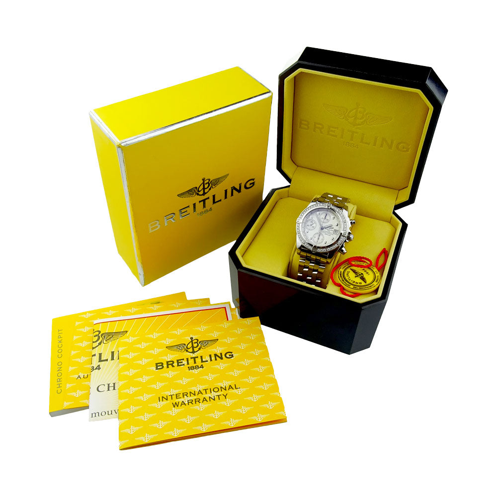 Breitling Chrono Cockpit Steel &amp; Diamond A13357