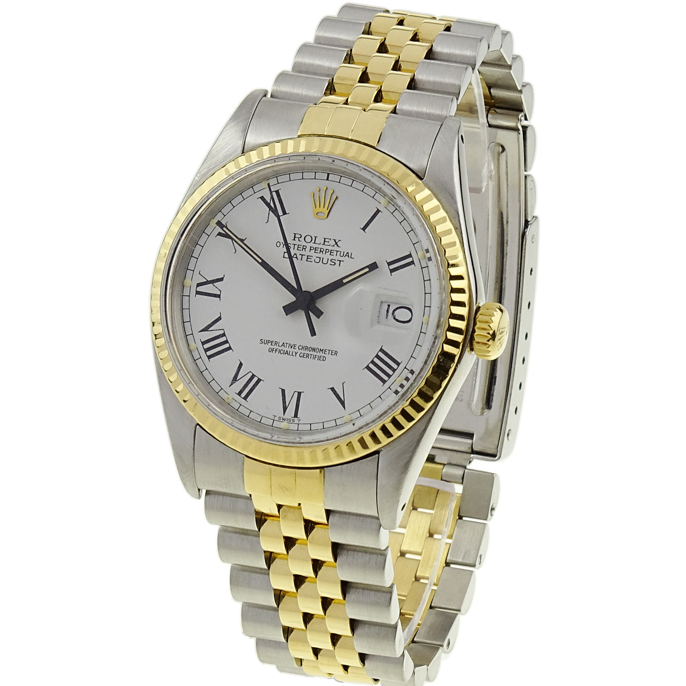 Rolex Datejust Oyster Perpetual Steel and Gold "Buckley" Dial 16013